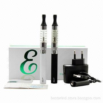 Electronic Cigarette Starter Kits with eGo-C/eGo-T Batteries, Various Clearomizer Colors Available